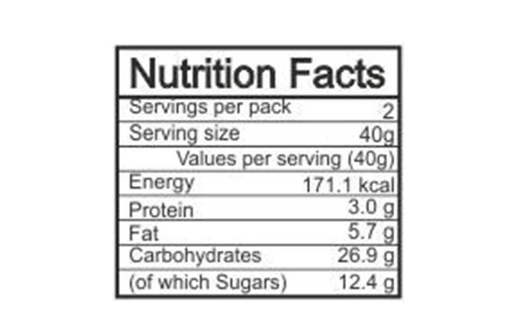TheNibbleBox Java Chip Latte Breakfast Bars   Pack  80 grams